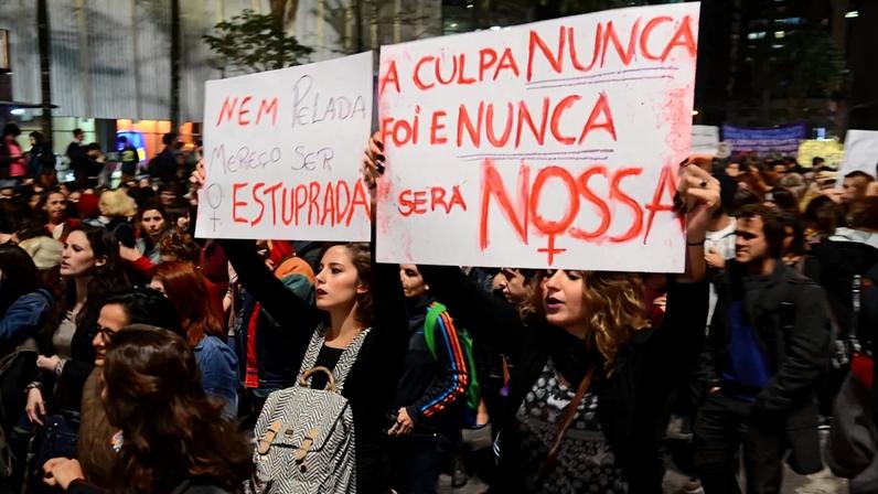 Protesto em São Paulo contra a cultura do estupro – foto: Rovena Rosa/Agência Brasil