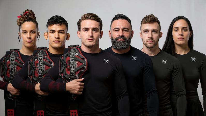 Collection of athletes competing on UFC BJJ 7