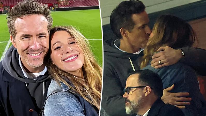 Blake Lively and Ryan Reynolds passionately kiss at Wrexham game amid her legal drama