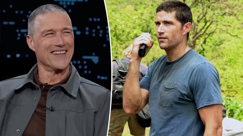Matthew Fox (seen above on “Jimmy Kimmel Live!”) gave rare insight into his life in Italy on the late-night show.