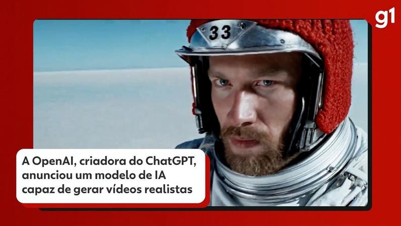 Vídeo criado com a inteligência artificial Sora mostra mamutes caminhando no gelo — Foto: Divulgação/OpenAI