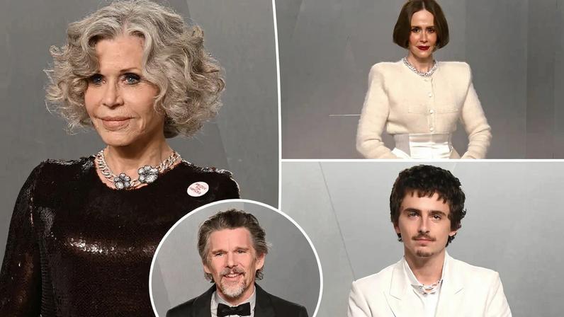 A-listers at Sunday’s Vanity Fair Oscar party are said to have been shocked by the party’s red carpet lighting. Jane Fonda is pictured at the soirée, above.