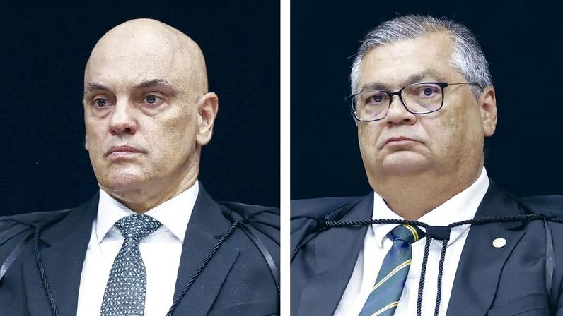 Moraes detalhou em 13 pontos a cronologia da tramoia golpista. Dino lembrou que a anistia defendida pelo bolsonarismo é inconstitucional – Imagem: Rosinei Coutinho/STF
