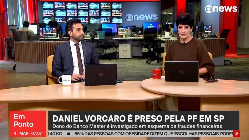 Daniel Vorcaro é preso pela PF em SP