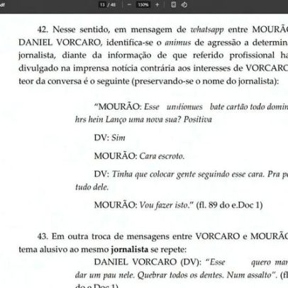 Mensagens revelam ordens de Vorcaro para maltratar empregada e intimidar outros