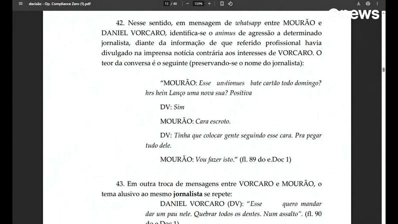 Vorcaro planejava 'dar um pau' em jornalista, diz decisão do STF