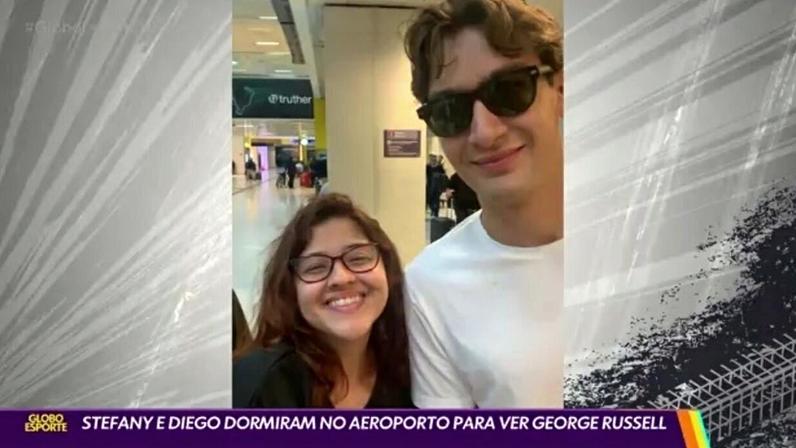 F1: fãs dormem no aeroporto para ver George Russell