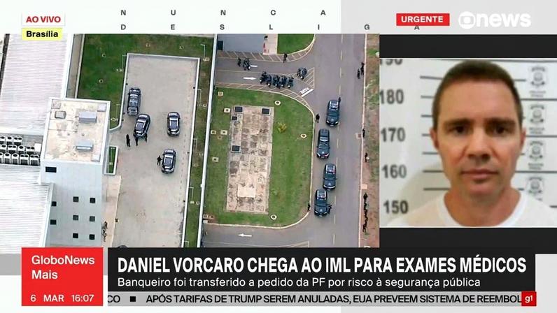 Foto mostra Daniel Vorcaro após prisão