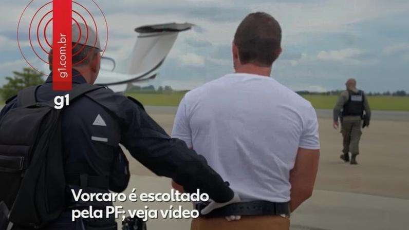 Vídeo mostra Vorcaro sendo escoltado pela PF
