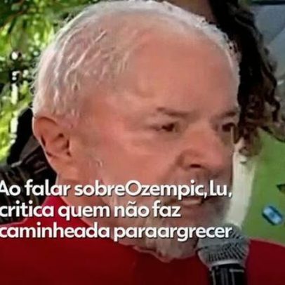 Lula critica quem não faz caminhada para emagrecer ao falar de Ozempic