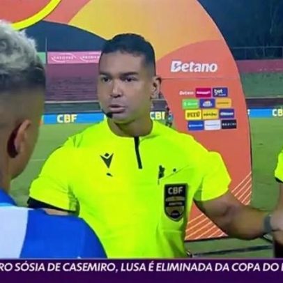 Árbitro sósia de Casemiro rouba a cena na Copa do Brasil