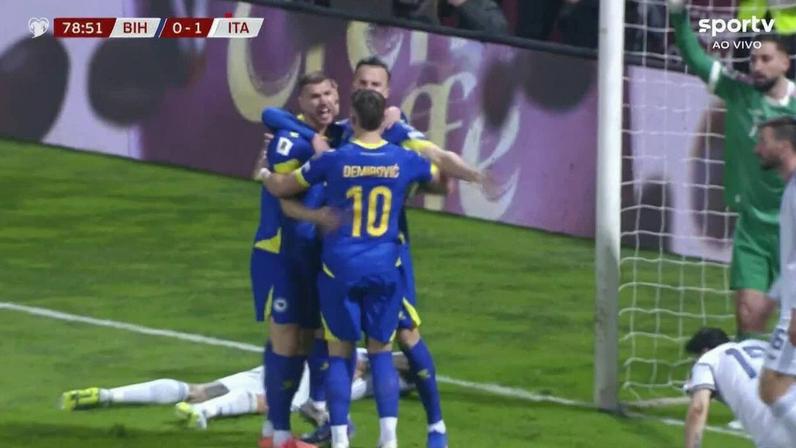 Bósnia e Herzegovina vence Itália na repescagem e avança às eliminatórias