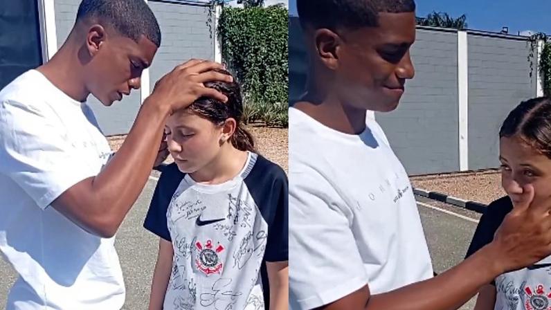 João Vitor Jacaré intercedeu para que Nick dedique sua juventude a Deus. (Foto: Reprodução/Instagram/john.favela).