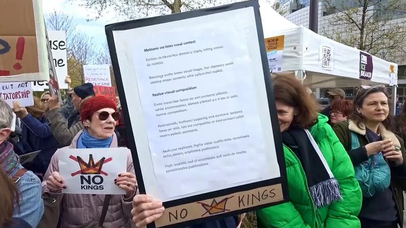 França sedia marcha No Kings enquanto protestos anti-Trump se espalham