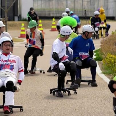Vídeo mostra Grand Prix de cadeiras de escritório pelas ruas do Japão