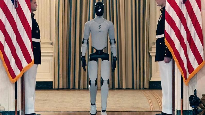 Humanoide acompanha Melania Trump em cúpula educacional na Casa Branca
