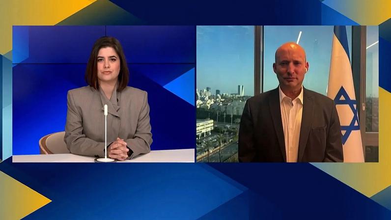 Maria Tadeo, Euronews & Naftali Bennett, Former Israeli Prime Minister - Copyright Euronews