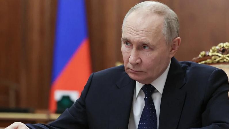 Russian President Vladimir Putin in Moscow, March 12, 2026. (Gavriil Grigorov, Sputnik, Kremlin Pool Photo via AP)