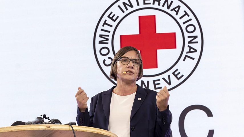 President of the International Committee of the Red Cross, Mirjana Spoljaric Egger, 12 August 2024 in Geneva, Switzerland