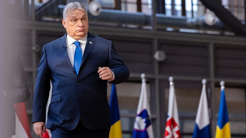 Hungary's Prime Minister Viktor Orbán arrives for an EU summit at the European Council building in Brussels, 19 March, 2026.