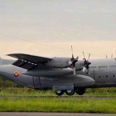 Avião Hercules da Força Aérea Colombiana cai em Putumayo com tropas a bordo