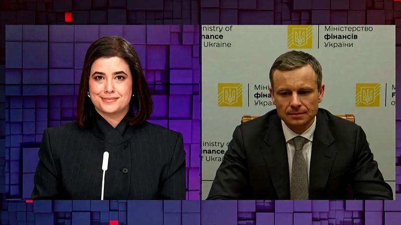 Maria Tadeo, Euronews & Sergii Marchenko, Ukrainian Fianance Minister