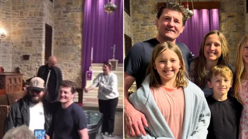 Ex-lutador do UFC é batizado após 16 anos de oração da esposa