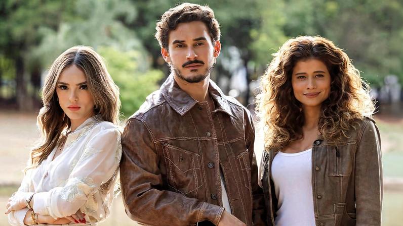 Naiane Sampaio (Isabelle Drummond), João Raul (Filipe Bragança) e Agrado Garcia (Isadora Cruz) em 'Coração Acelerado'