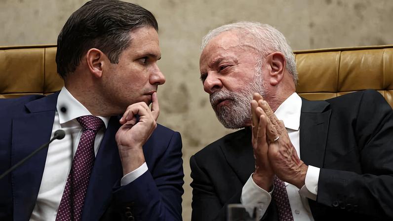 Hugo Motta e Lula em abertura do ano Judiciário no Supremo Tribunal Federal.