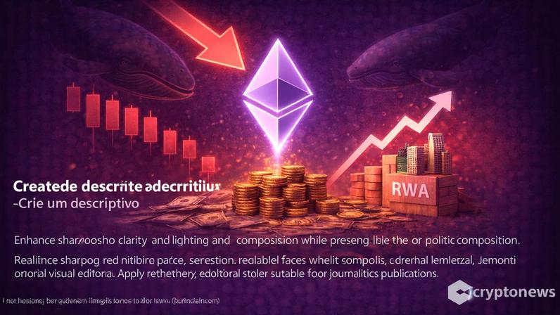 Ethereum nears a record seventh red month as whales trim holdings, but $15B in RWA growth adds tension to Ethereum price prediction.