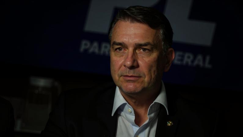 O senador Flávio Bolsonaro