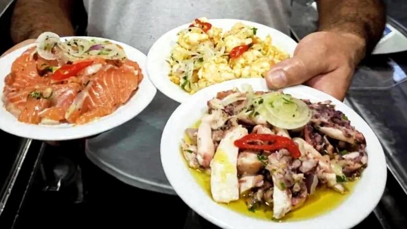 Pratos da Adega Pérola, botequim no Rio de Janeiro