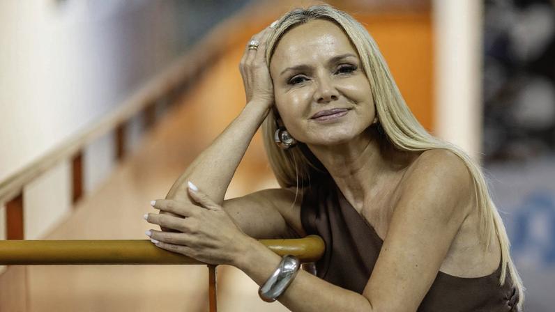 Eliana em visita à redação da Folha para gravação do programa Olho no Olho
