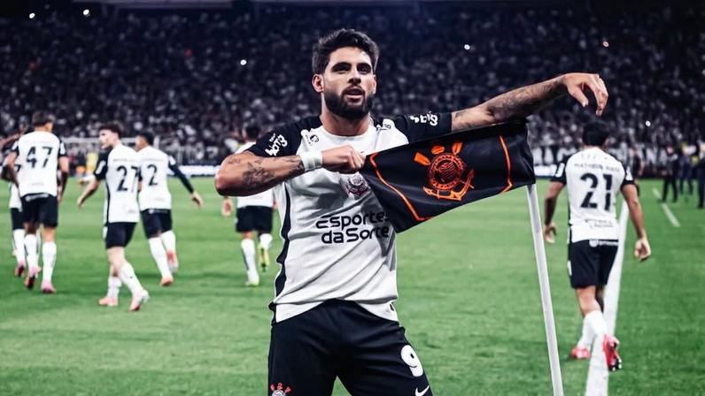 Atacante Yuri Alberto do Corinthians se prepara para jogo contra a Chapecoense.