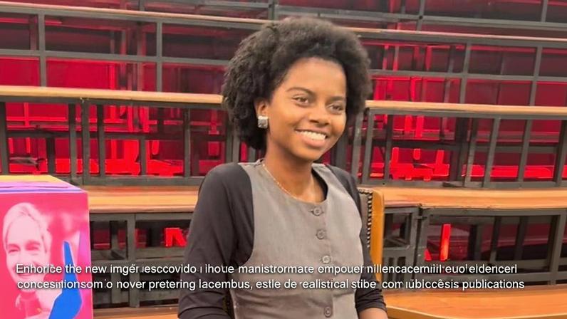 Mirella Archangelo em visita ao Altas Horas (Globo)