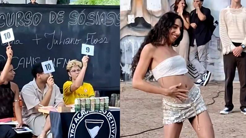 Estudantes da UFMG promovem concurso de sósias de Marina Sena e Juliano Floss