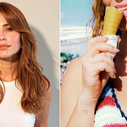 Paolla Oliveira mostra tatuagens em fotos na praia; fãs a chamam de rainha