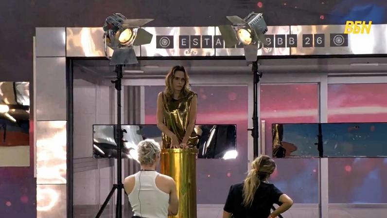 Ana Paula durante o castigo do monstro do BBB 26