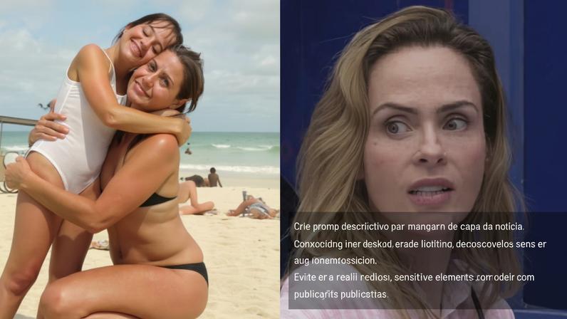 Irmã posta foto de Ana Paula Renault com a mãe em uma praia