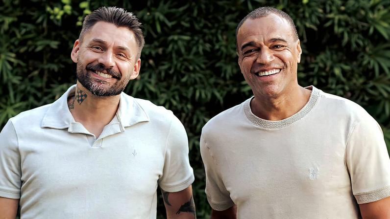 Rafael Sóbis e Denilson no Hexa Neles, da GE TV