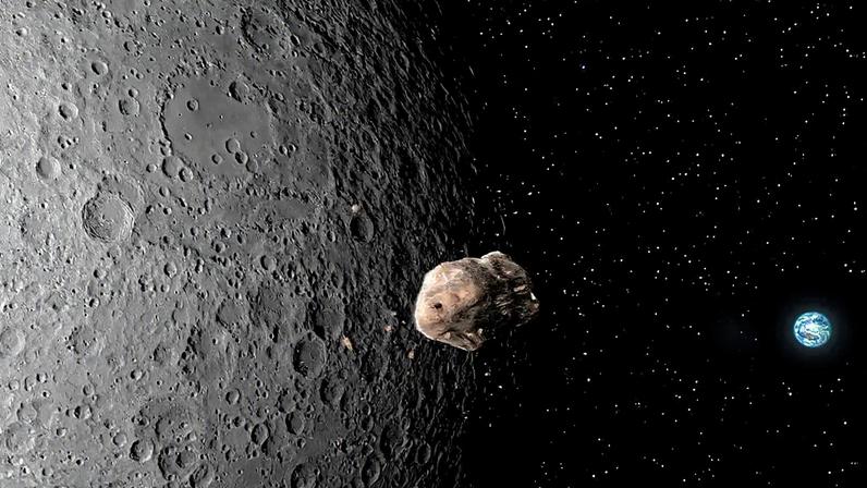 Fotografia do asteroide 2024 YR4.