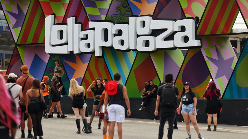 Fotografia da entrada do Lollapalooza.