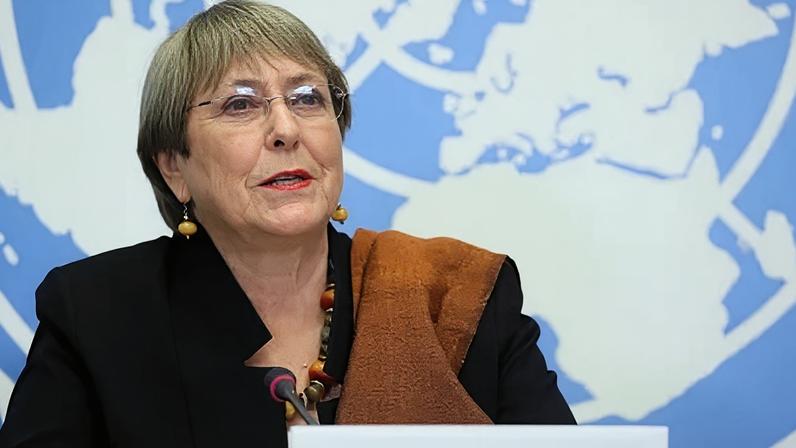 Bachelet em 2021, quando era alta comissária da ONU para os Direitos Humanos