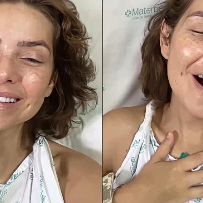 Camila Campos louva em hospital após cirurgia