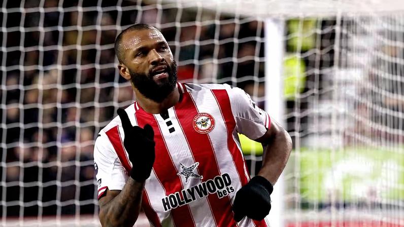 Igor Thiago comemora gol em Brentford x Sunderland — Foto: Reuters/Andrew Couldridge