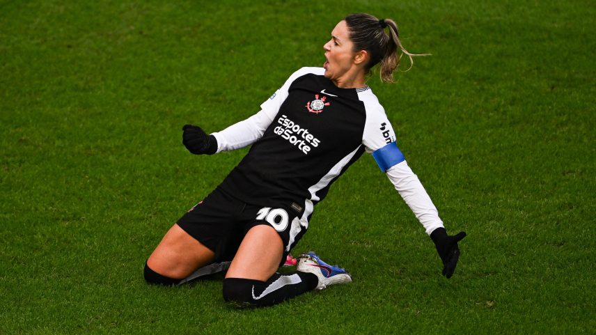 Gabi Zanotti, artilheira do Corinthians, está entre as sugestões de Ana Thaís — Foto: Dylan Martinez/Reuters