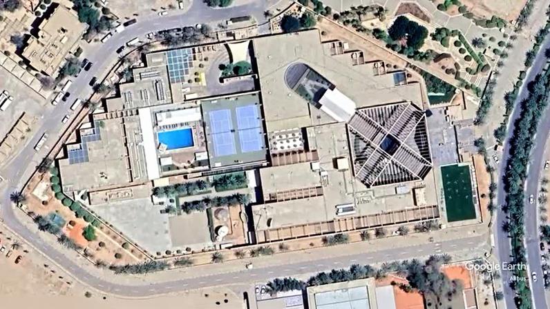 GOOGLE EARTH ANIMATION SHOWING U.S. EMBASSY IN RIYADH. Foto: Google Earth/Reuters - Proibido reprodução