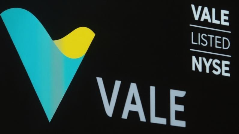 Logo da Vale na NYSE, empresa responsável pelo complexo de mineração Itabira