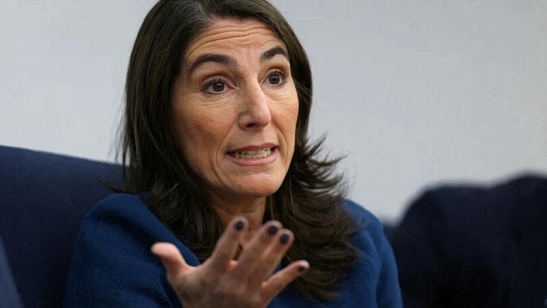 Beth Hammack, presidente do Federal Reserve de Cleveland, durante entrevista à Reuters em Nova York, nos EUA