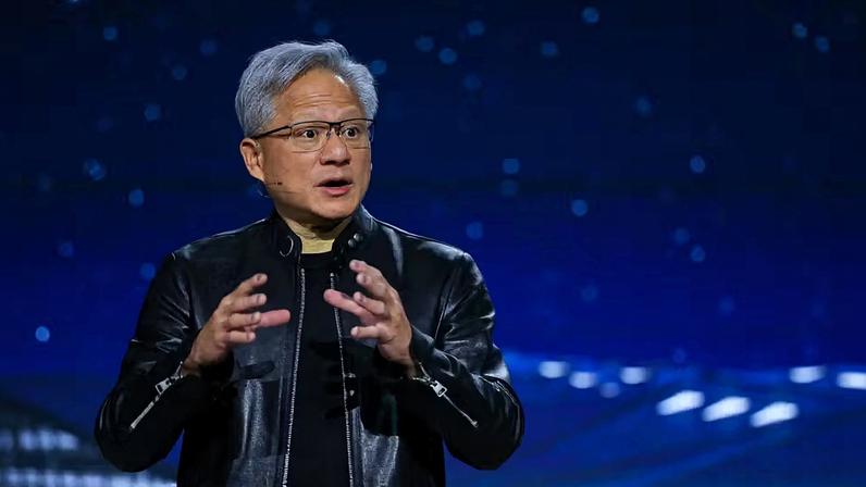 Jensen Huang, CEO da Nvidia, durante conferência da empresa em 17 de março de 2026 — Foto: Reuters/Carlos Barria